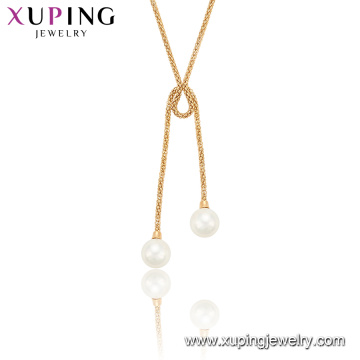 44998 xuping jewelry fashion trendy dancing peal pendant necklace